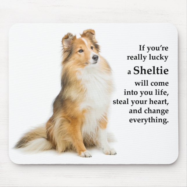 Lucky Sheltie Mouse Pad (Front)