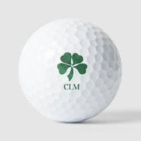 Lucky Shot Monogrammed Irish Four Leaf Clovers