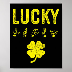 Lucky Sign Language Deaf Awareness St Patricks Day