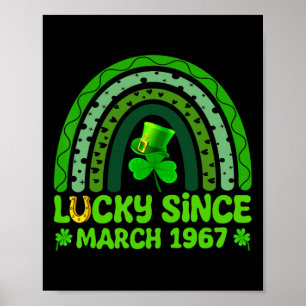 Lucky Since March 1967 Birthday 57th St Patricks D Poster