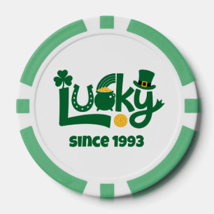 Lucky since Year Poker Chips