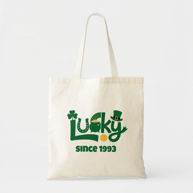 Lucky since Year Tote Bag (Front)