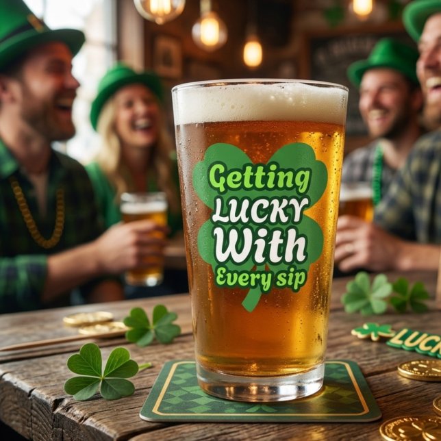 Lucky Sip Pint Glass (Creator Uploaded)