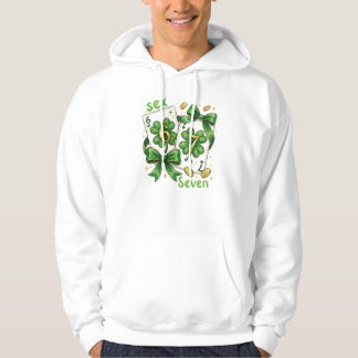 Lucky Six Seven Playing Cards, St Patricks Day Hoodie