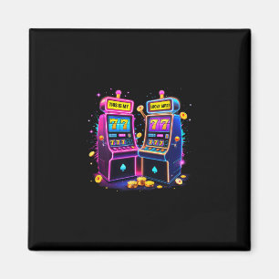 Lucky Slot Machine Casino Gambling Lovers Las Vega Magnet