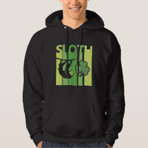 Lucky Sloth St Patrick S Day Irish Vintage Retro S Hoodie