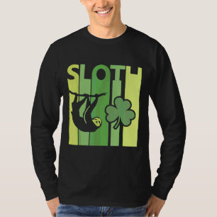 Lucky Sloth St Patrick S Day Irish Vintage Retro S T-Shirt