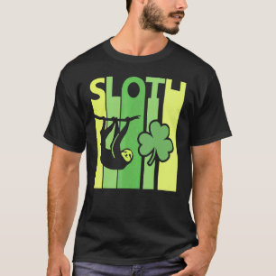 Lucky Sloth St Patrick's Day Irish Vintage Retro S T-Shirt