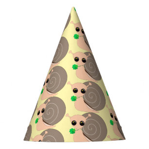 Lucky Snail Paper Party Hat - Customisable