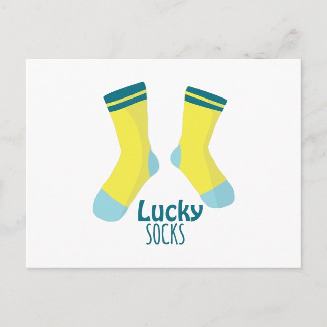 Lucky Socks Postcard (Front)