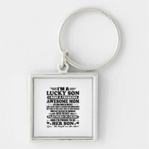Lucky Son Have A Freaking Awesome Mum Augus Key Ring