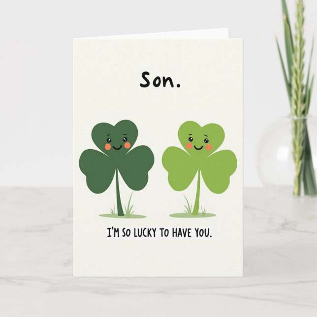 Lucky Son Love Card (Front)