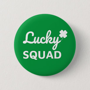 Lucky Squad St. Patrick's Day 6 Cm Round Badge