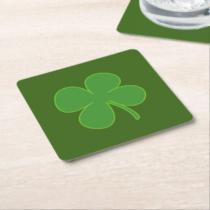 Lucky Square Paper Coaster
