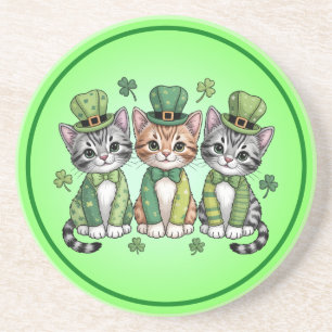 Lucky St. Patrick’s Day Kittens-47474 Coaster