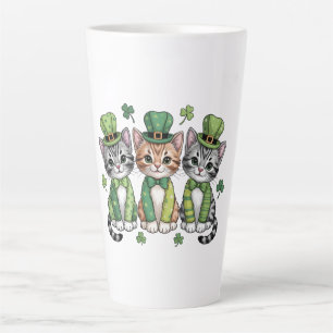 Lucky St. Patrick’s Day Kittens-47474 Latte Mug