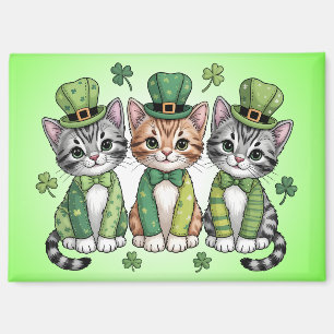 Lucky St. Patrick’s Day Kittens-47474 Magnet