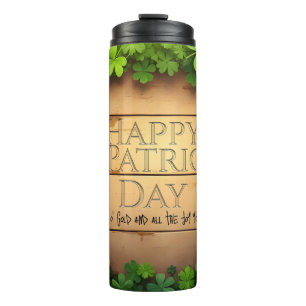 Lucky St. Patrick’s Day Wishes 🍀 Thermal Tumbler