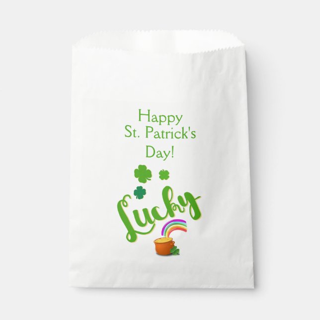 Lucky St. Patrick's Day Favour Bag (Front)