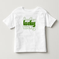 Lucky St Patrick's Day Green Retro 70's