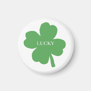 Lucky St Patricks Day Irish Shamrock Magnet