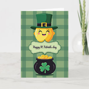 Lucky St Patricks Day Mascot Card
