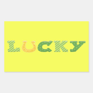 Lucky St. Patrick's Day Rectangular Sticker