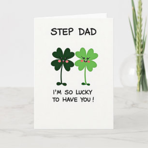 Lucky Step Dad Love You Card