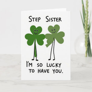 Lucky Step Sister Card