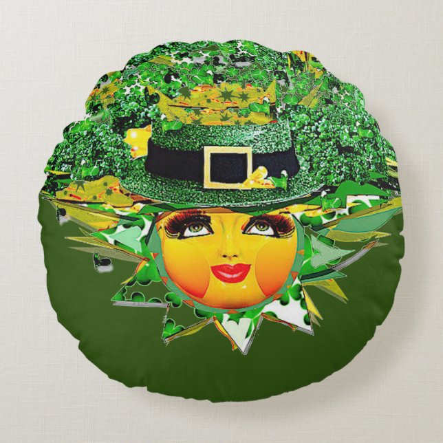LUCKY SUN! ROUND CUSHION (Front)