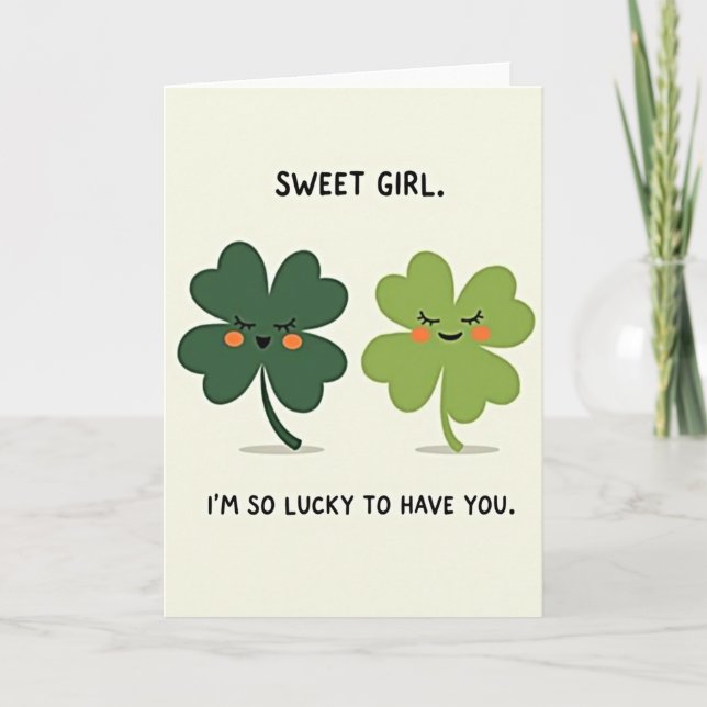 Lucky Sweet Girl Card (Front)