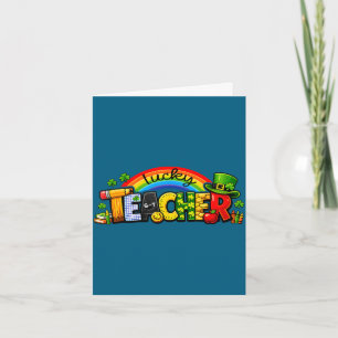 Lucky teacher 6-7 2026 st patrick's day card