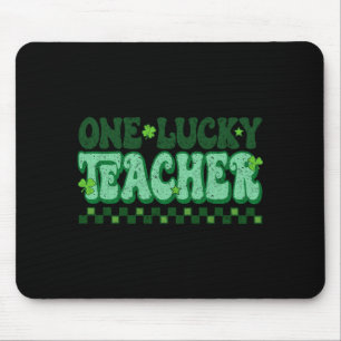 Lucky Teacher St Patricks Day T Shirt Mouse Pad
