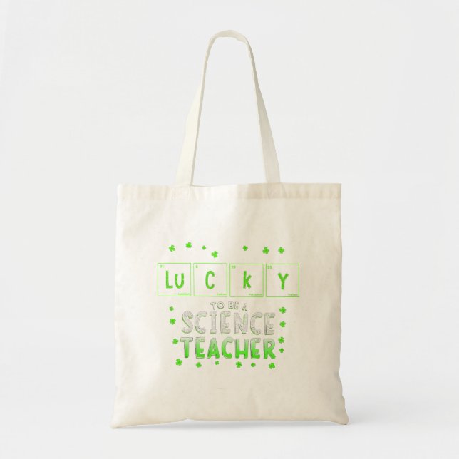 Lucky Teacher Tote Bag (Front)