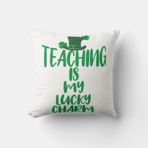 Lucky Teacher Vibes St. Patrick's Day Edition Cushion