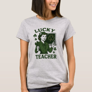 Lucky Teacher – Vintage St. Patrick’s Day Retro De T-Shirt