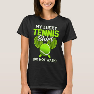 Lucky Tennis Sports Player Coach Graphic T-Shirt