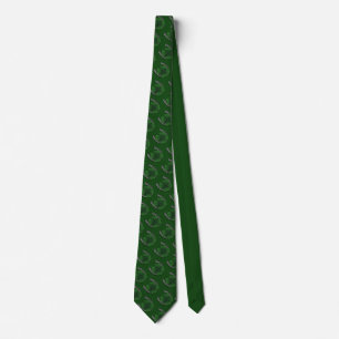 Lucky Tie Lucky Horseshoe Tie 4 Leaf Clover Tie
