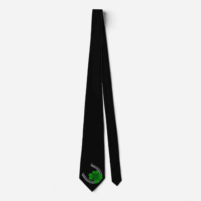 Lucky Tie St. Patrick's Day Tie Lucky Necktie (Front)