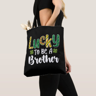 Lucky To Be A Brother Family St Patrick's Day Tote Bag