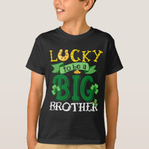 Lucky To Be A Brother St. Patrick_s Day Shamrock T-Shirt