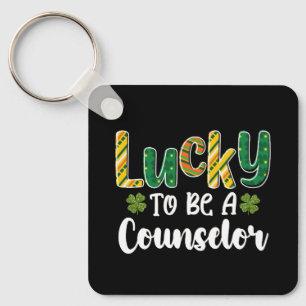 Lucky To Be A Counsellor School St Patrick's Day Key Ring
