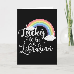 Lucky To Be A Librarian - St Patricks Day Library Card