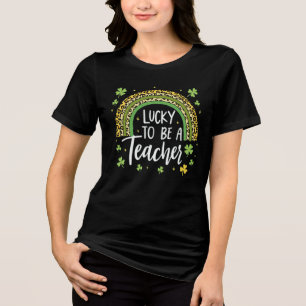 Lucky to Be a Teacher Tri-Blend Shirt