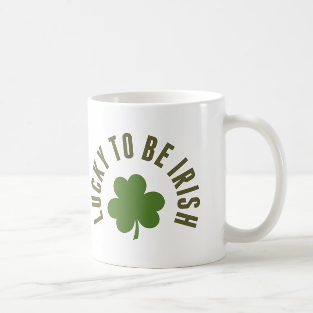 Lucky To Be Irish Coffee Mug (Right)