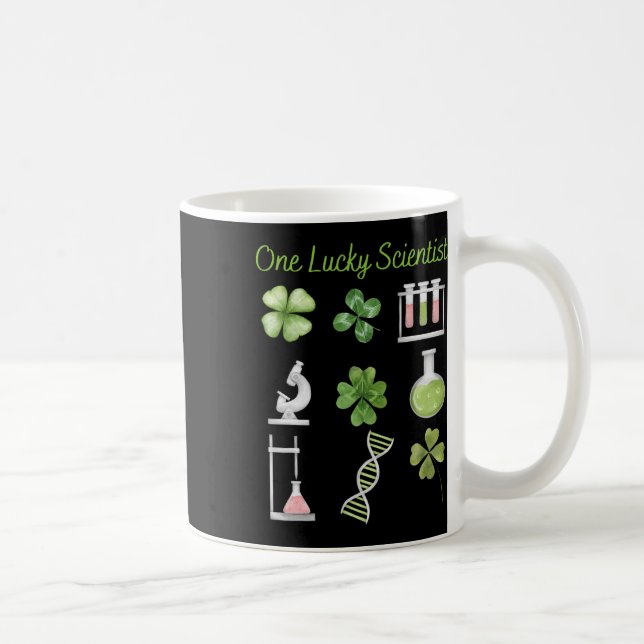 Lucky To Be Science Beakers Chemistry Scientist Pa Coffee Mug (Right)
