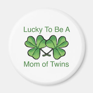 Lucky To Be Twin Mum Magnet