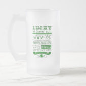 Lucky To Have You Frosted Glass Beer Mug (Left)