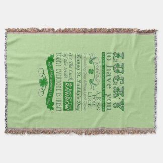 Lucky To Have You Throw Blanket