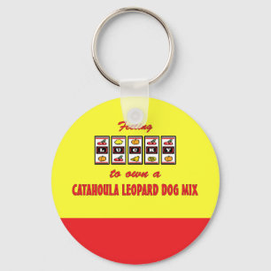 Lucky to Own a Catahoula Leopard Dog Mix Key Ring